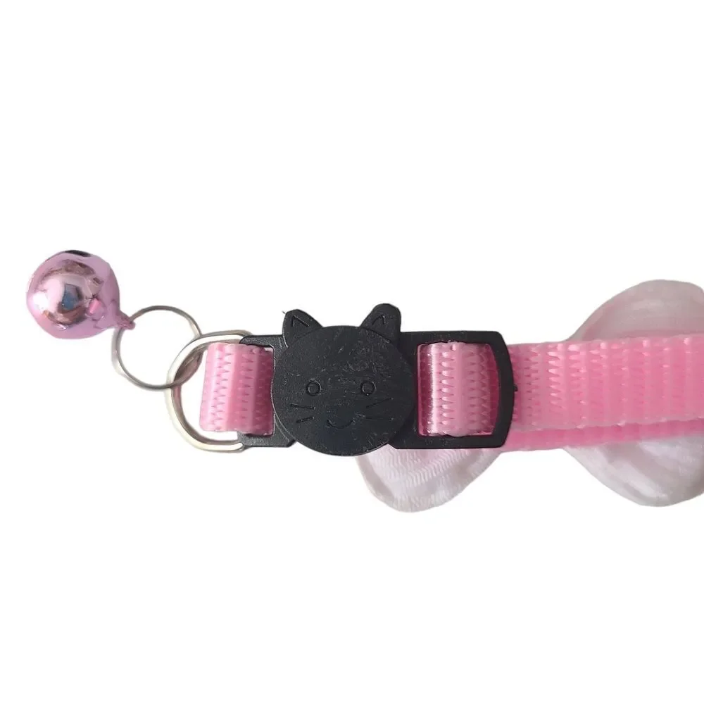 Breakaway Collar With Bell and Pink Gingham Bow‎ One Size Fits All Never Worn